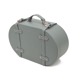 Leather box bag