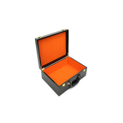 Leather suitcase